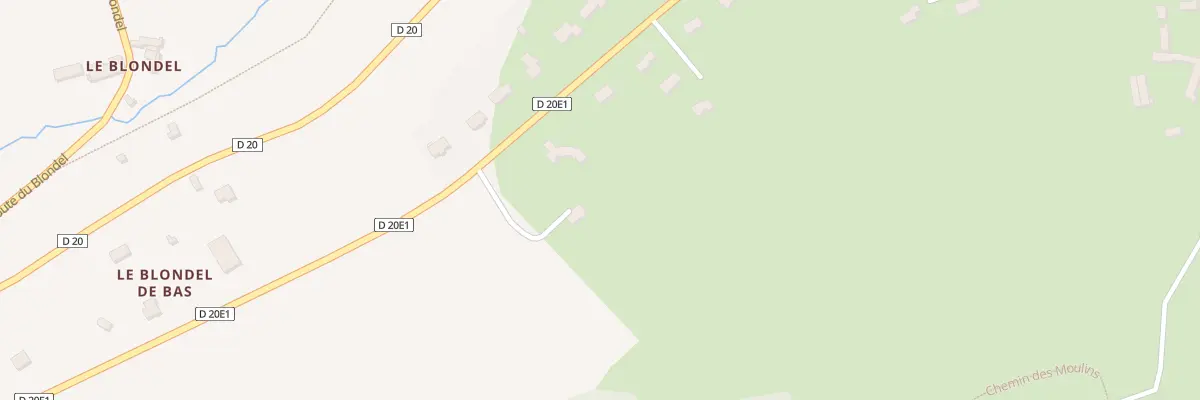 Plan du 25 La Vieille Route à Bricqueville-la-Blouette