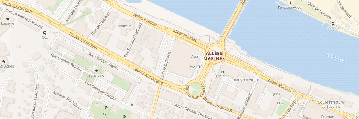 Plan du 25 All Marines à Bayonne