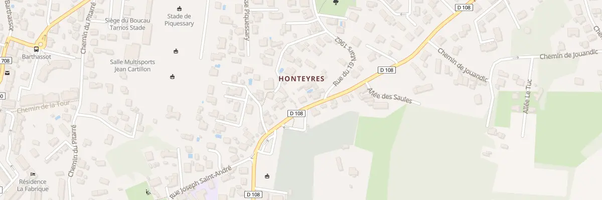 Plan du 15 Rue du Onze Novembre à Boucau