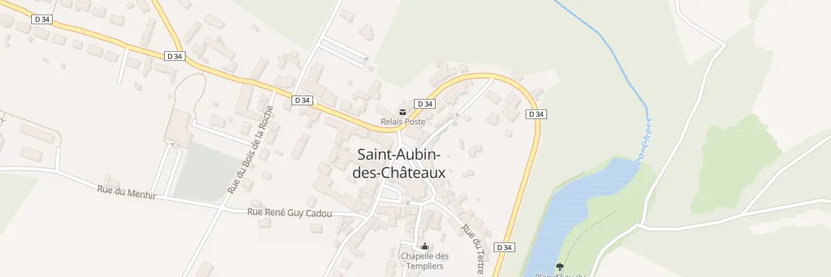 Plan du 1 Pl Jeanne d’Arc à Saint-Aubin-des-Châteaux