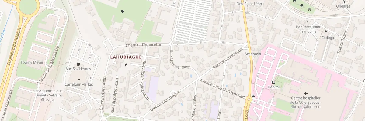 Plan du 5 Rue Maurice Ravel à Bayonne
