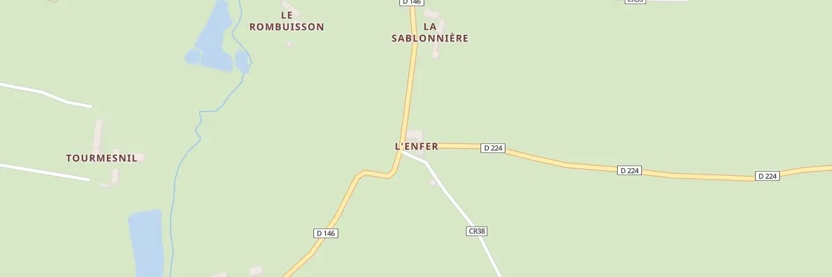 Plan du 1 L’Enfer à Saussemesnil