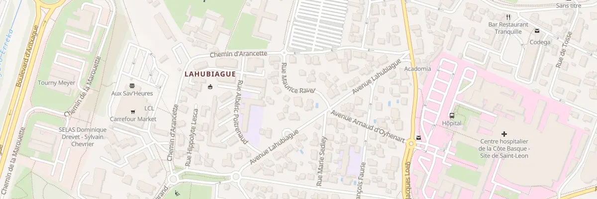 Plan du 14 Rue Maurice Ravel à Bayonne