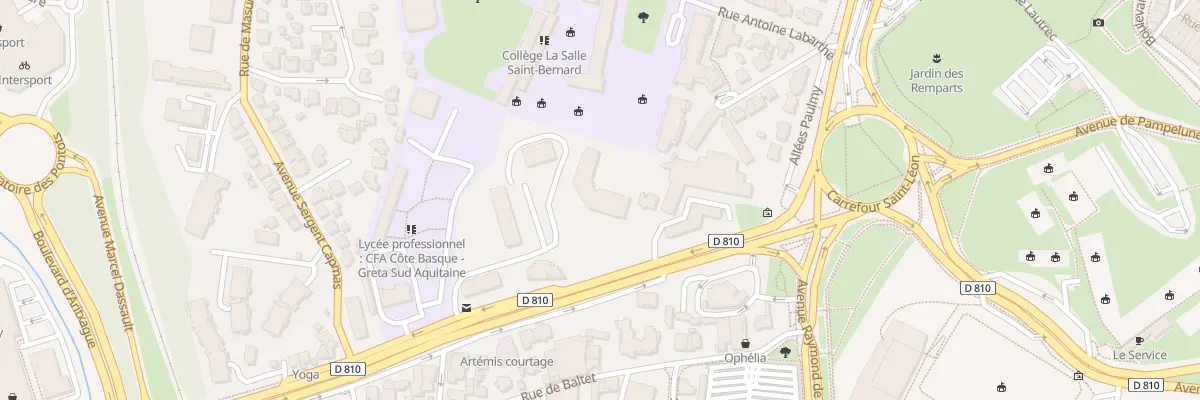 Plan du 10 Av Maréchal Soult à Bayonne