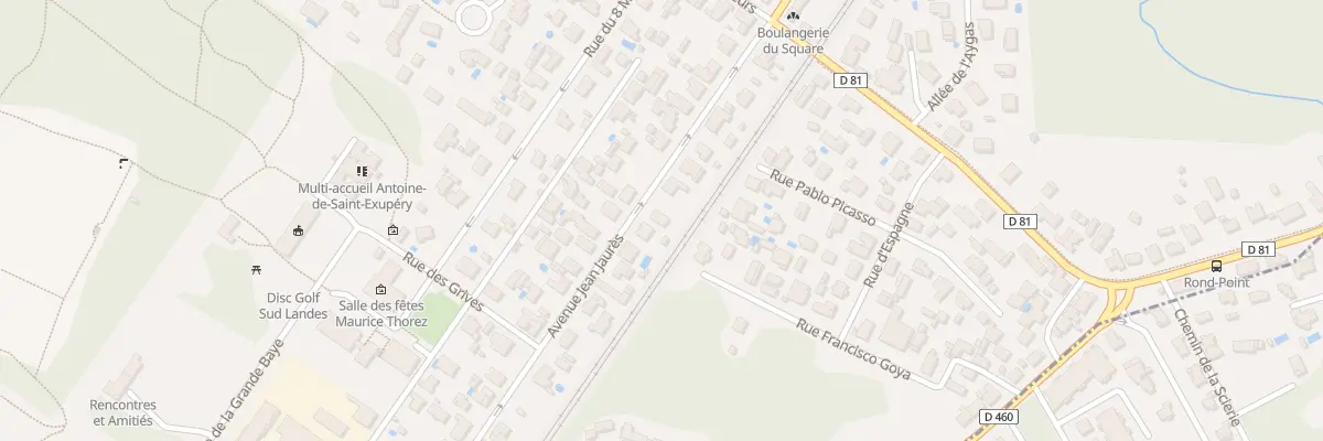 Plan du 20 Av Jean Jaures à Tarnos