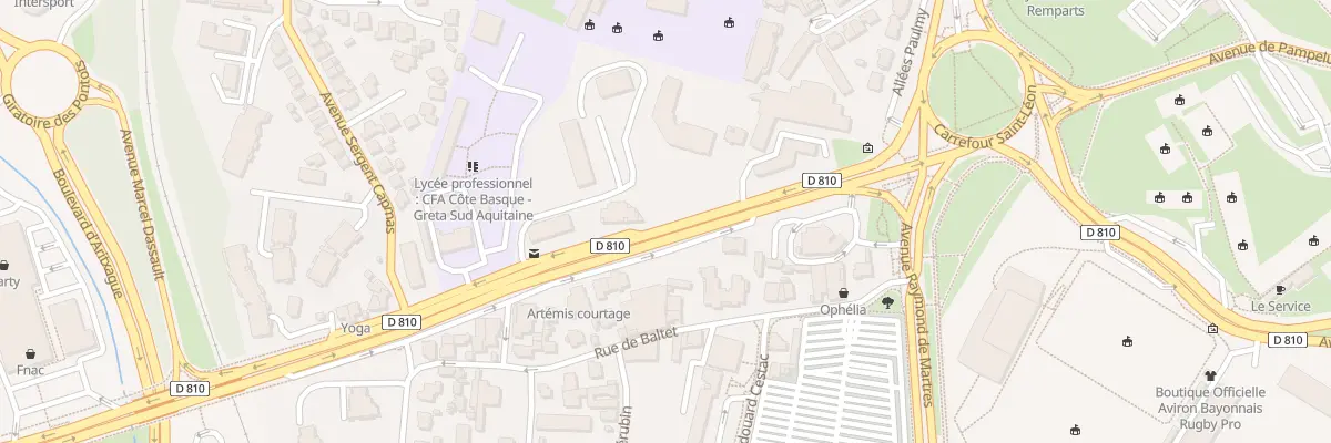 Plan du 16 Av Maréchal Soult à Bayonne