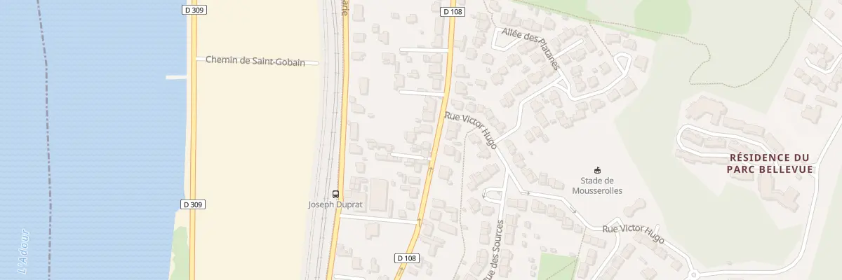 Plan du 70 Rue Georges Politzer à Boucau