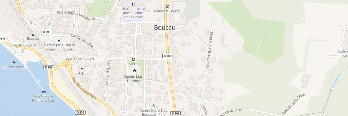 Plan du 1 Rue Georges Politzer à Boucau