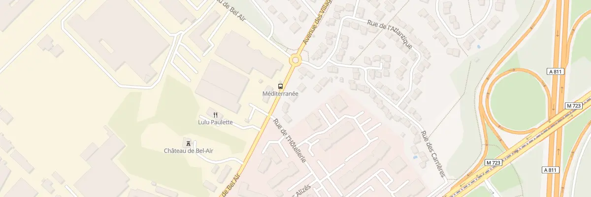 Plan du 3 Rue de Bel Air à Carquefou