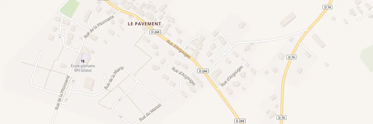 Plan du 75 Rue d’Argouges à Saint-Denis-le-Vêtu