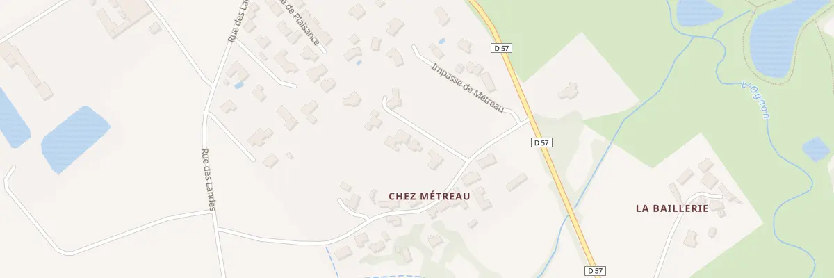 Plan du 8 Chez Métreau à Montbert
