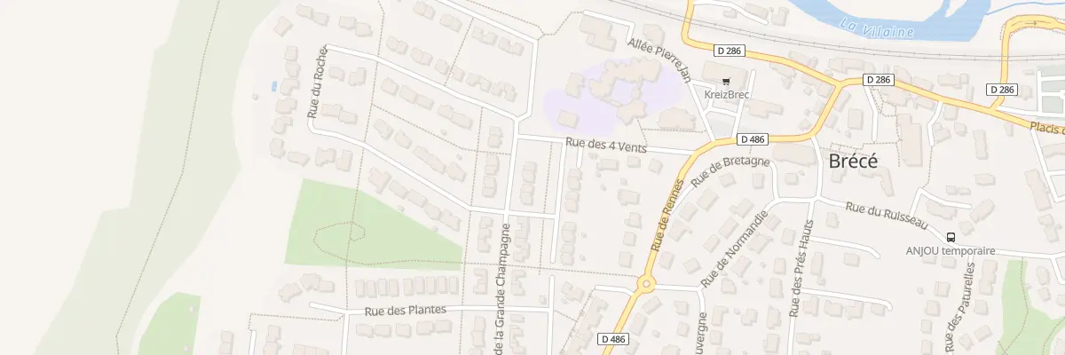 Plan du 3 Rue de la Grande Champagne à Brécé