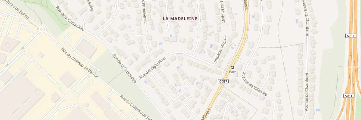 Plan du 10 Rue des Eglantines à Carquefou