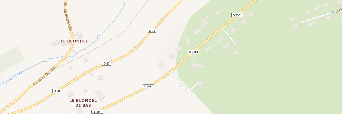 Plan du 20 La Vieille Route à Bricqueville-la-Blouette
