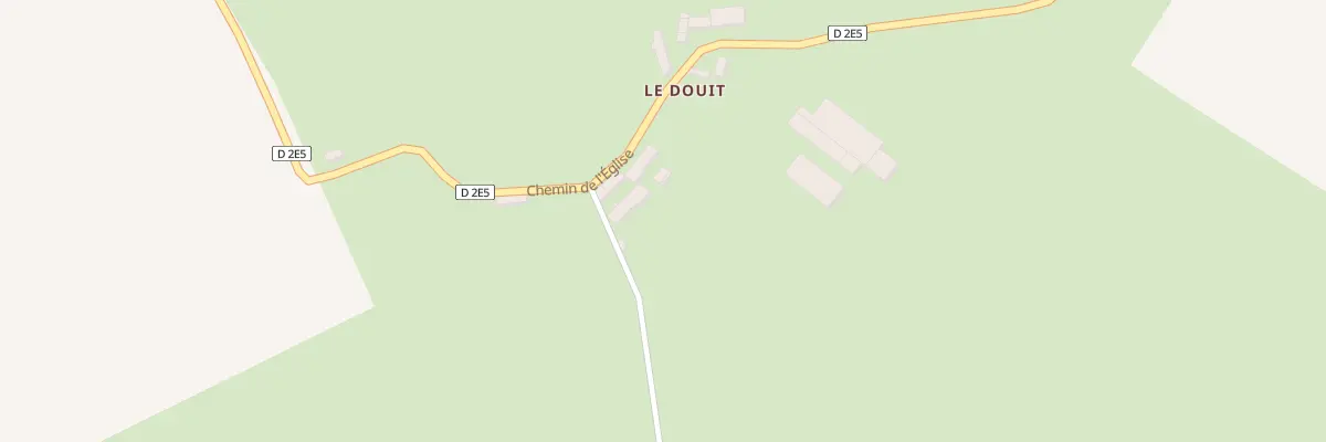 Plan du 10 Che de l’Eglise à Biniville