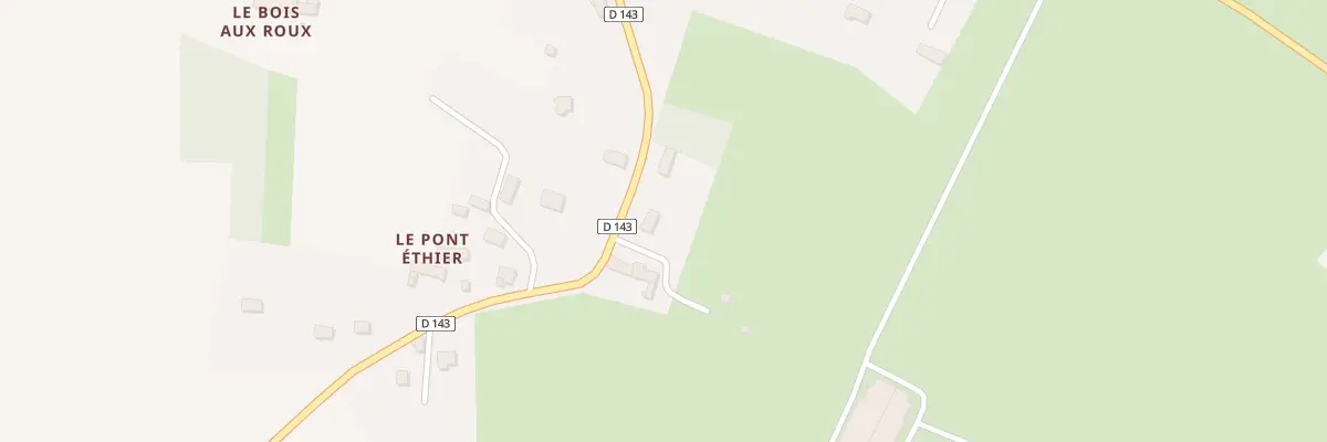 Plan du Pont Ethier à Chanteloup