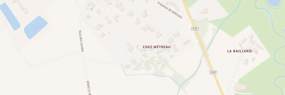 Plan du 16 Chez Métreau à Montbert