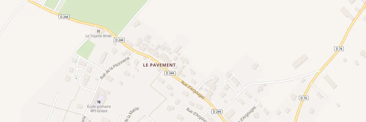 Plan du 50 Rue d’Argouges à Gratot