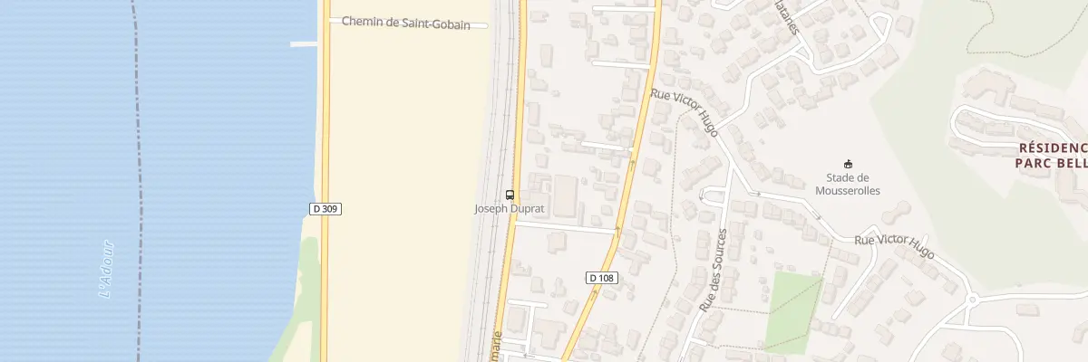 Plan du 37 Tra de Saint Gobain à Boucau
