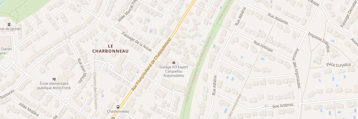 Plan du 92 Rue F R de Chateaubriand à Carquefou