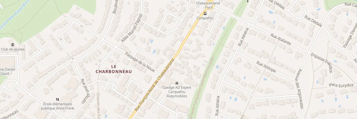 Plan du 98 Rue F R de Chateaubriand à Carquefou