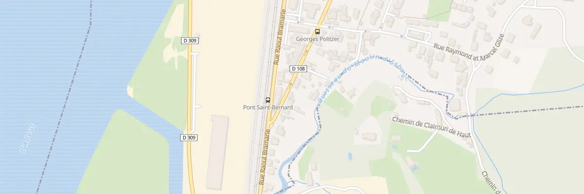 Plan du 77 Rue Georges Politzer à Boucau