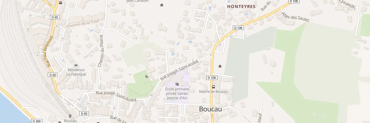 Plan du 4 Rue Joseph St Andre à Boucau