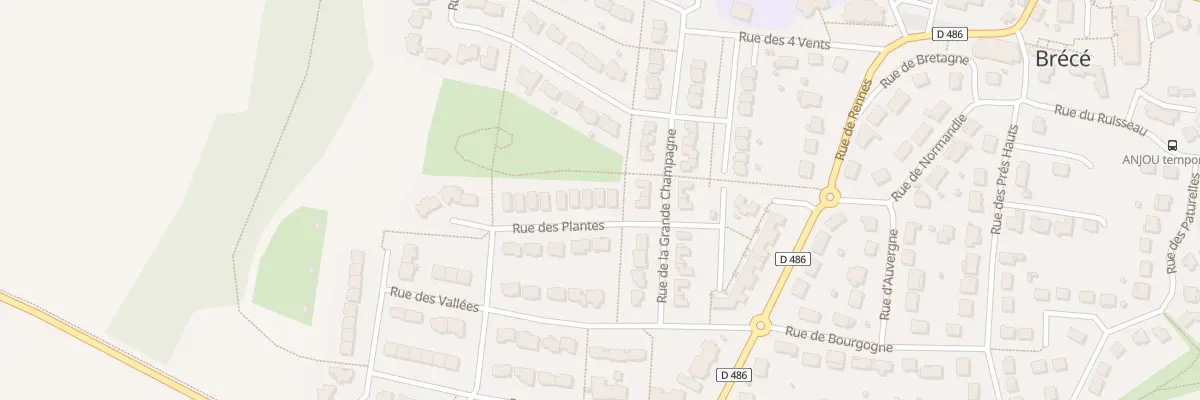 Plan du 4 Rue des Plantes à Brécé