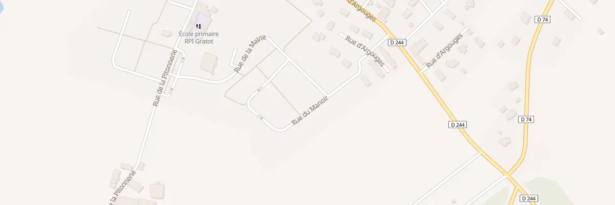 Plan du 14 Rue de la Mairie à Gratot