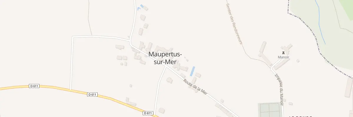 Plan du 290 Rte de la Mer à Maupertus-sur-Mer