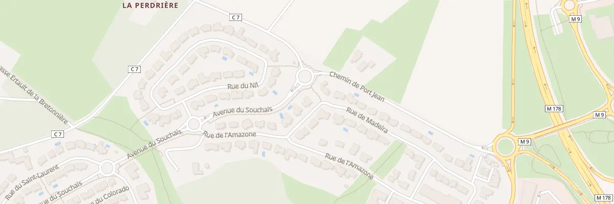 Plan du 5 Rue de Madeira à Carquefou