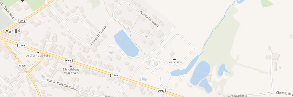 Plan du 4 Rue du ruisseau à Avrillé