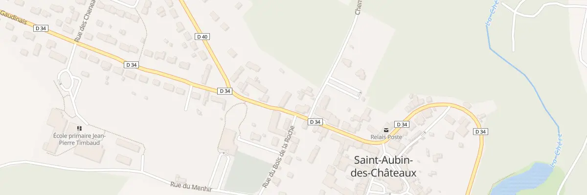 Plan du 14 Rue de la Gaudinais à Saint-Aubin-des-Châteaux
