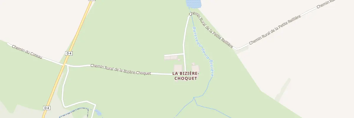 Plan du 3 La Bizière Choquet à Beaufou