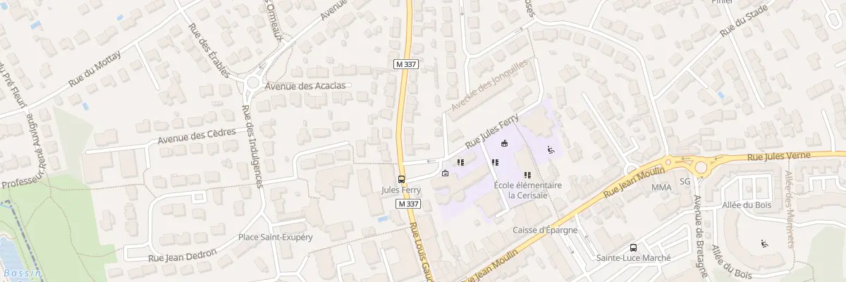Plan du 22 Rue Louis Gaudin à Sainte-Luce-sur-Loire