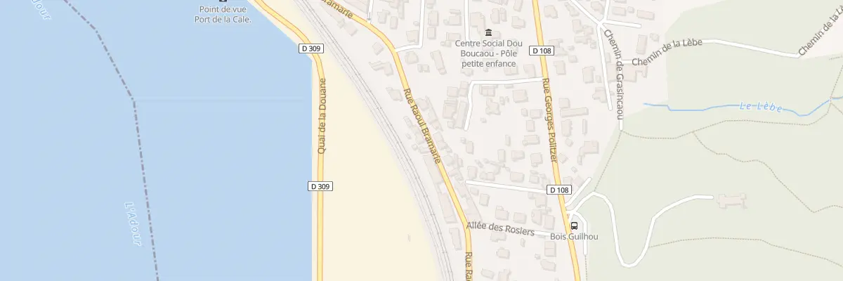 Plan du 14 Rue Raoul Bramarie à Boucau
