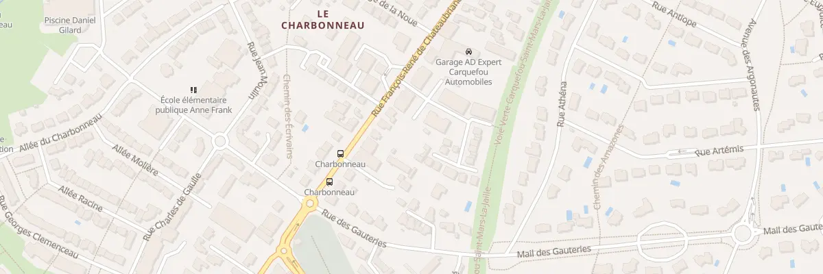 Plan du 74 Rue F R de Chateaubriand à Carquefou