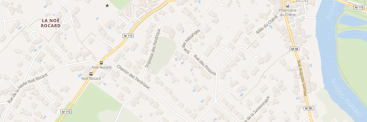 Plan du 1 Rue des Mésanges à Vertou