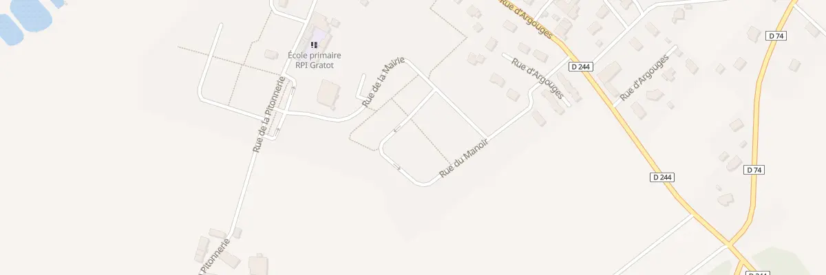 Plan du 1 Rue du Manoir à Gratot