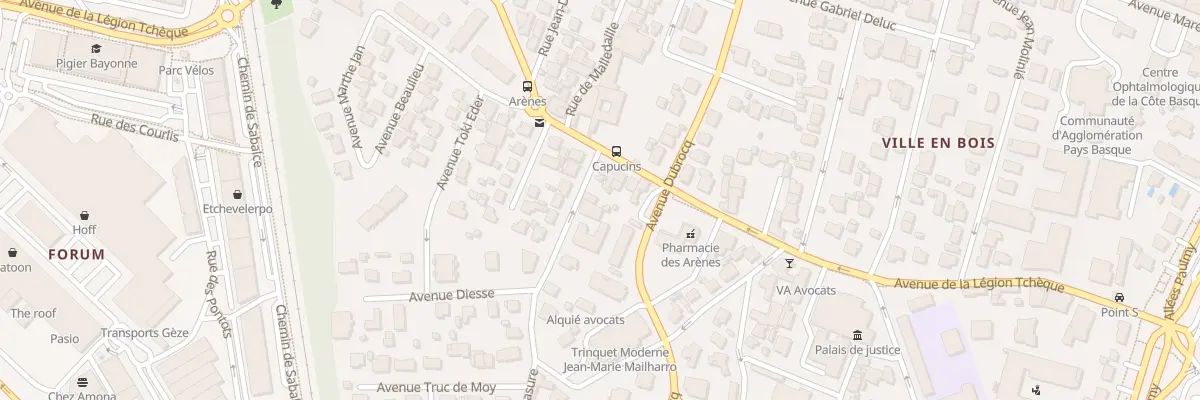 Plan du 5 Rue de Masure à Bayonne