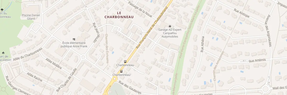 Plan du 76 Rue F R de Chateaubriand à Carquefou