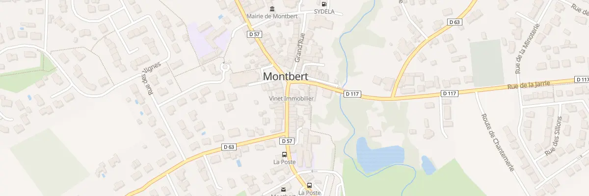 Plan du 1 Rue de la Poste à Montbert