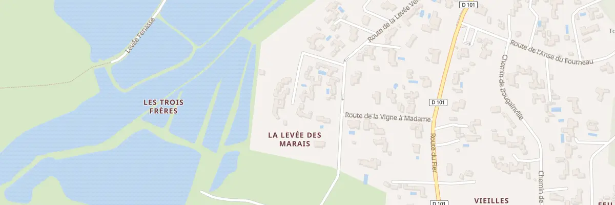 Plan du 5 All de la Ravalée aux Portes-en-Ré