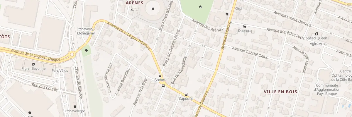 Plan du 15 Rue Jean-Delphin Alard à Bayonne
