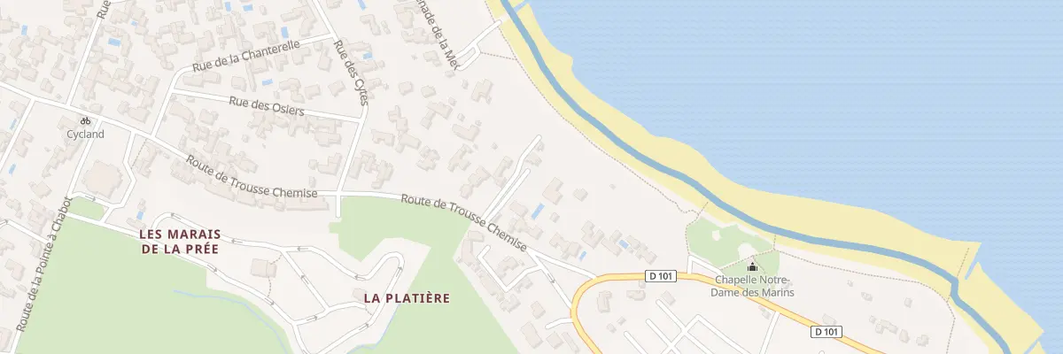 Plan du 89 Rue de Trousse Chemise aux Portes-en-Ré