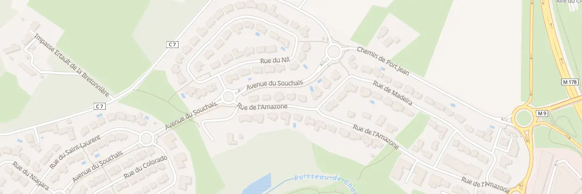 Plan du 7 Rue de l’Amazone à Carquefou