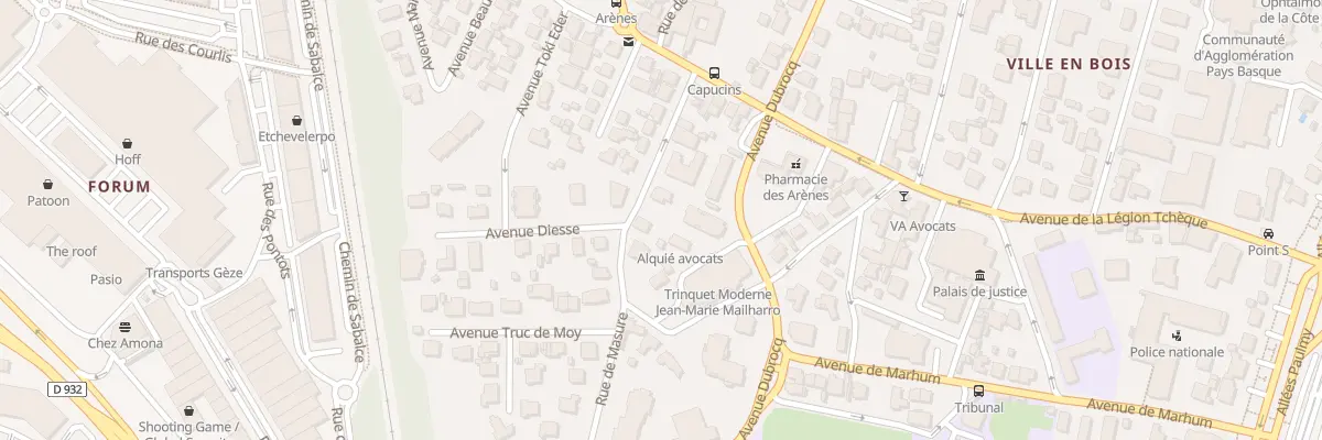 Plan du 17 Rue de Masure à Bayonne