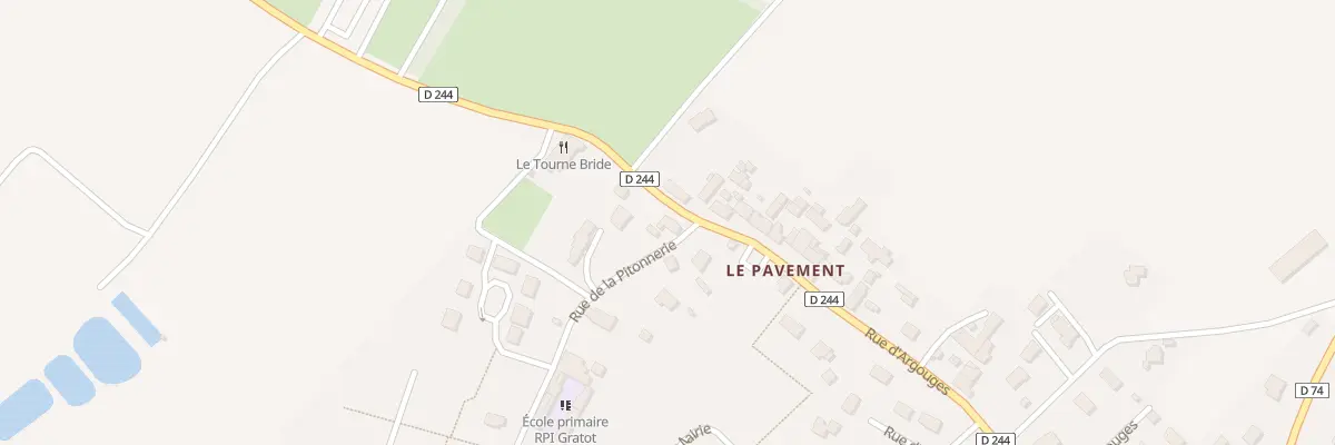 Plan du 2 Rue de la Pitonnerie à Gratot