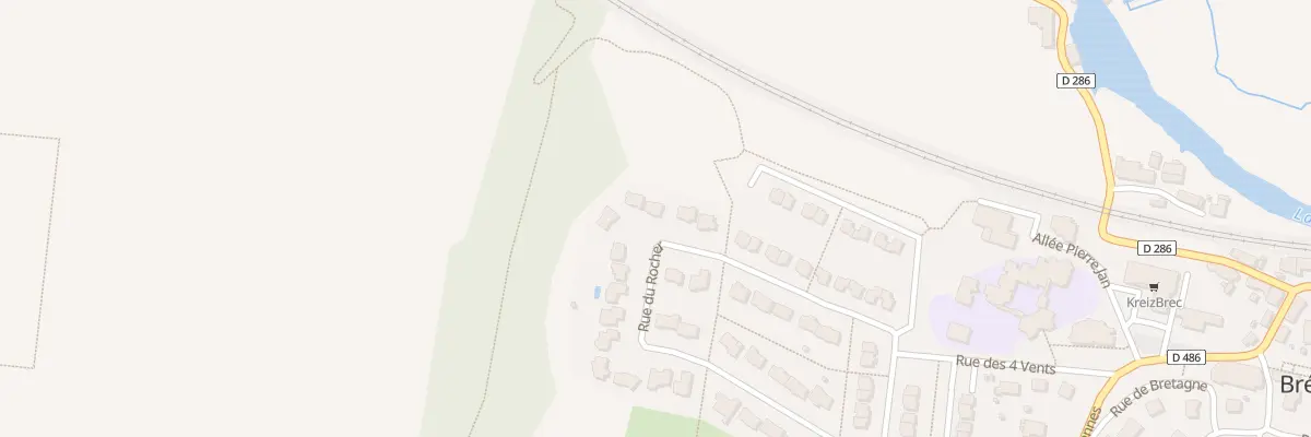 Plan du 26 Rue du Rocher à Brécé