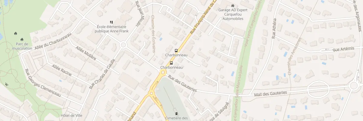 Plan du 66 Rue F R de Chateaubriand à Carquefou